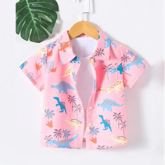 Organic Cotton Pink Dinosaur