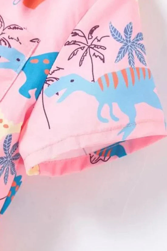 Organic Cotton Pink Dinosaur