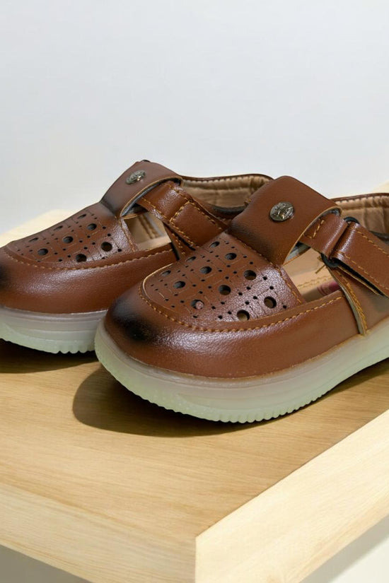 Brown Summer Sandal With Light (1-3 Year)