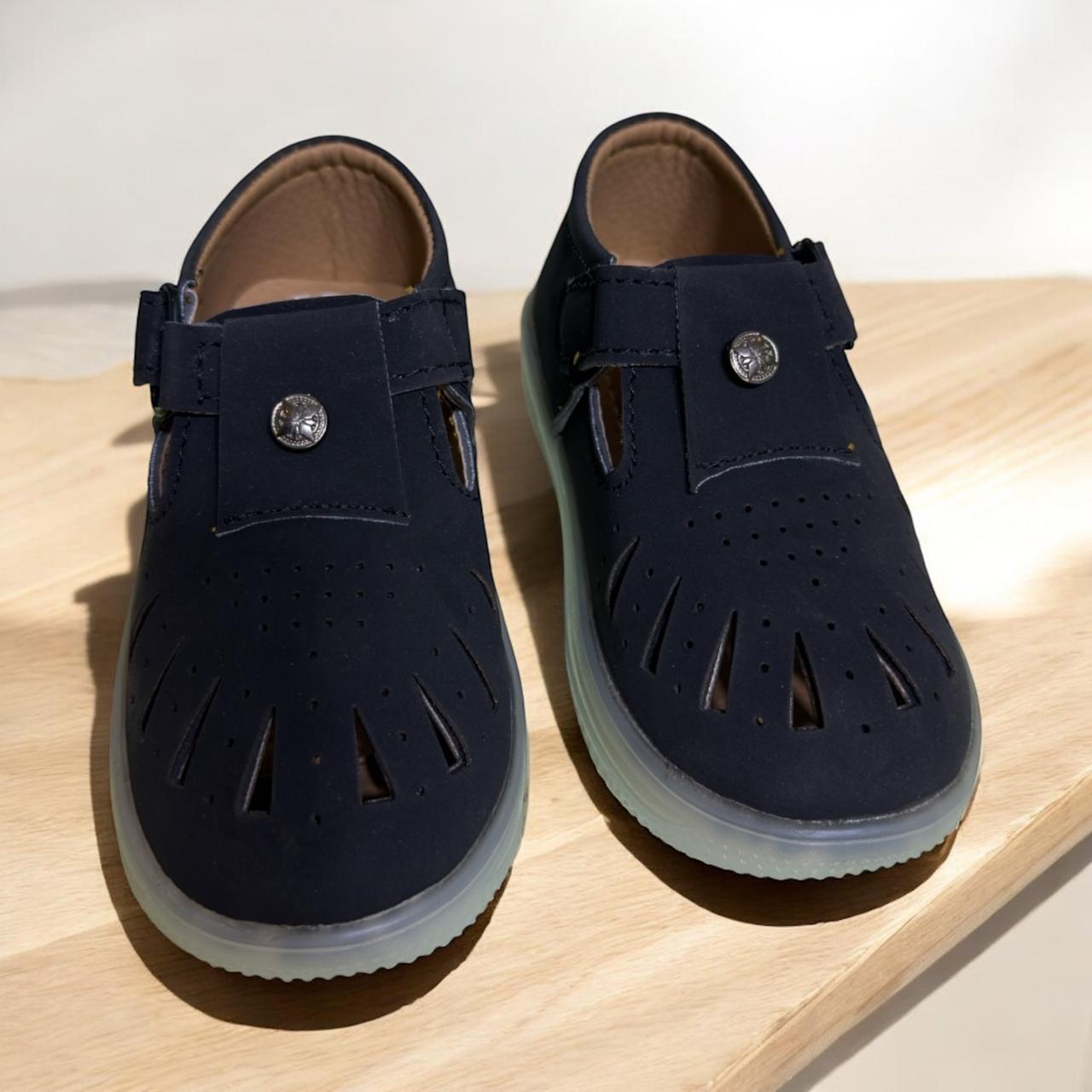Black Comfy Sandal With Light (1-3 Years)