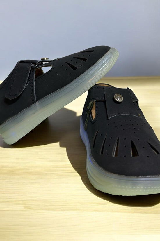 Black Comfy Sandal With Light (1-3 Years)