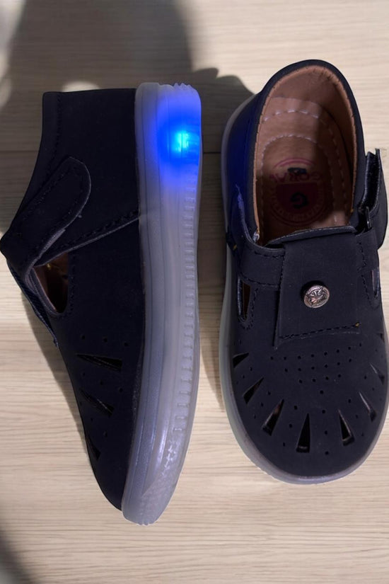 Black Comfy Sandal With Light (1-3 Years)