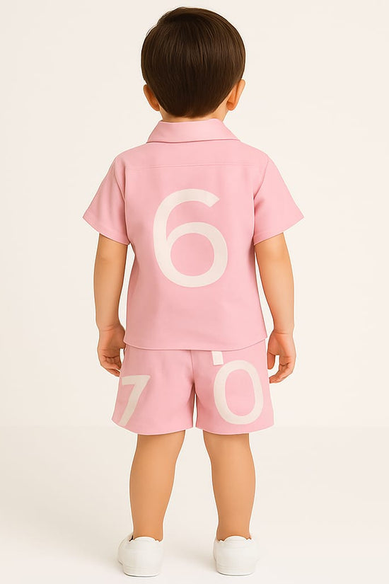 Pink Nunbers Co-ords Set-Unisex (3-14 Years)