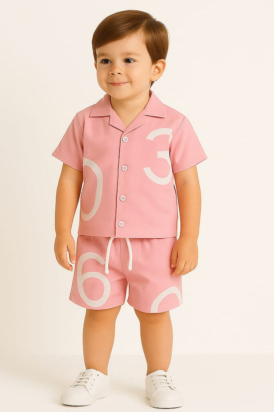 Pink Nunbers Co-ords Set-Unisex (3-14 Years)