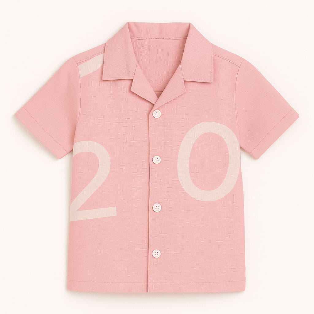 Pink Nunbers Co-ords Set-Unisex (3-14 Years)