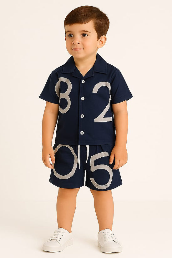 Blue Numbers Co-ords Set-Unisex (3-12 Years)