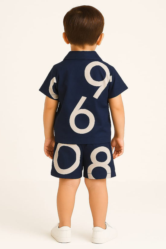 Blue Numbers Co-ords Set-Unisex (3-12 Years)