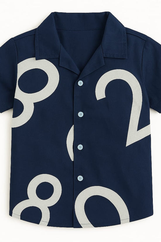 Blue Numbers Co-ords Set-Unisex (3-12 Years)