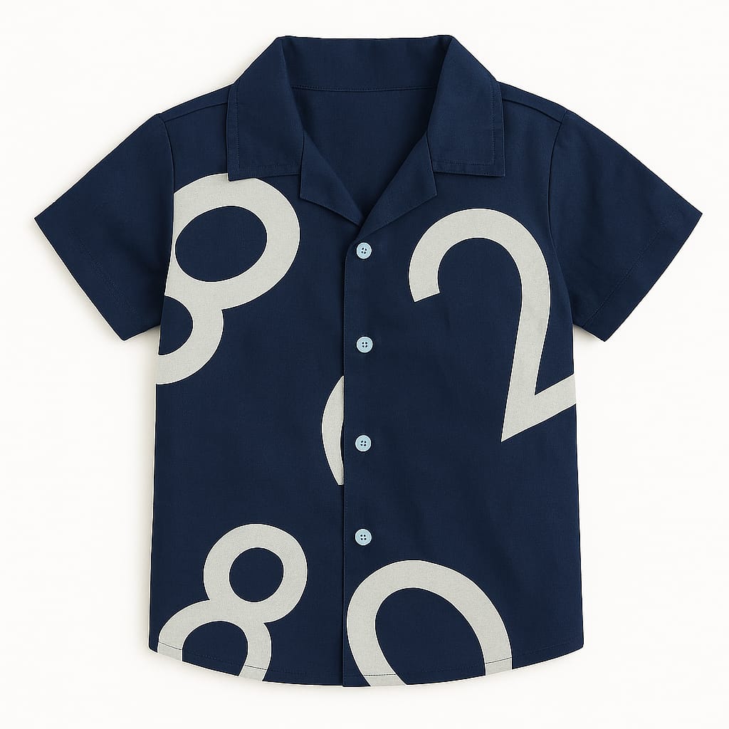 Blue Numbers Co-ords Set-Unisex (3-12 Years)