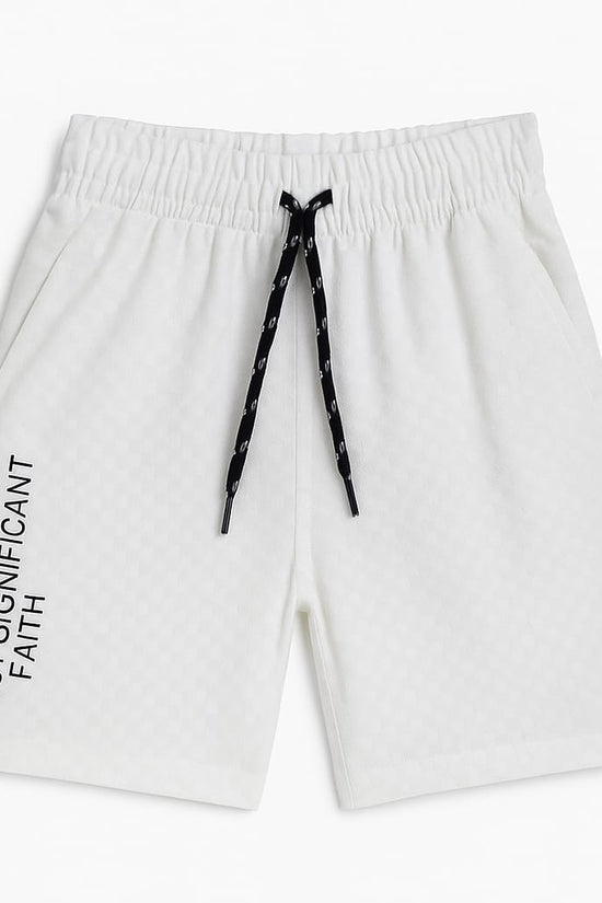 White Co-ords Set-Unisex(7-12 Years)