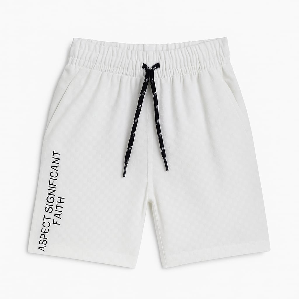 White Co-ords Set-Unisex(7-12 Years)