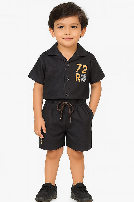 Black Co-ords Set-Unisex (8-12 Years)