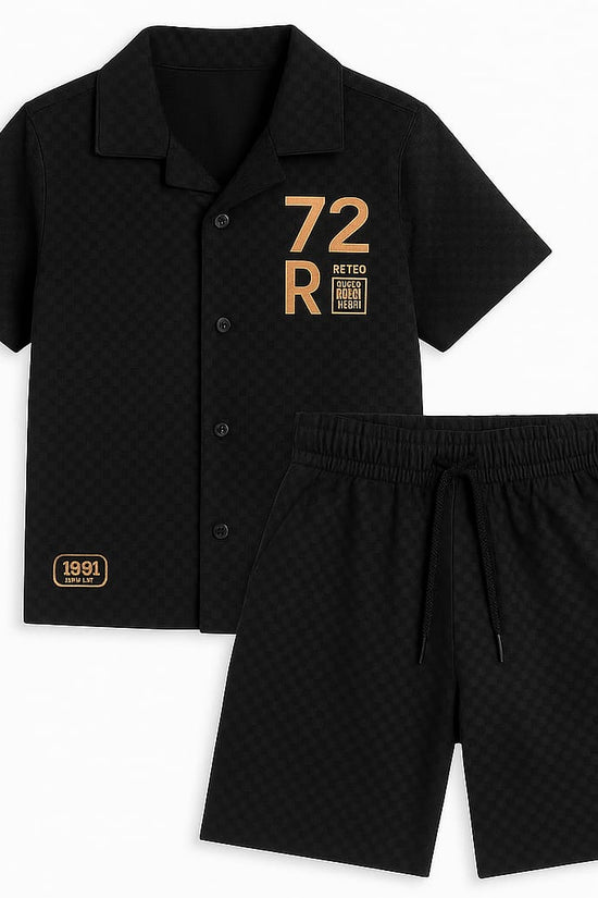 Black Co-ords Set-Unisex (8-12 Years)