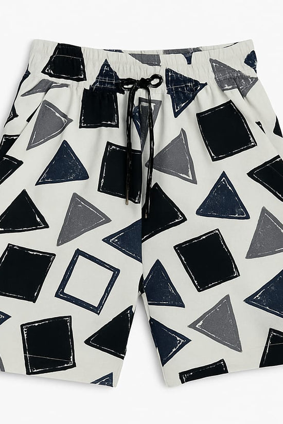 White Black Shapes Co-ords Set-Unisex (5-10 Years)