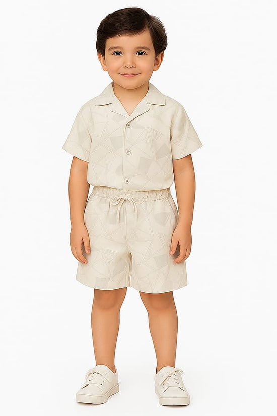 Royal Grey Lines Co-ords Set-Unisex(8-12 Years)