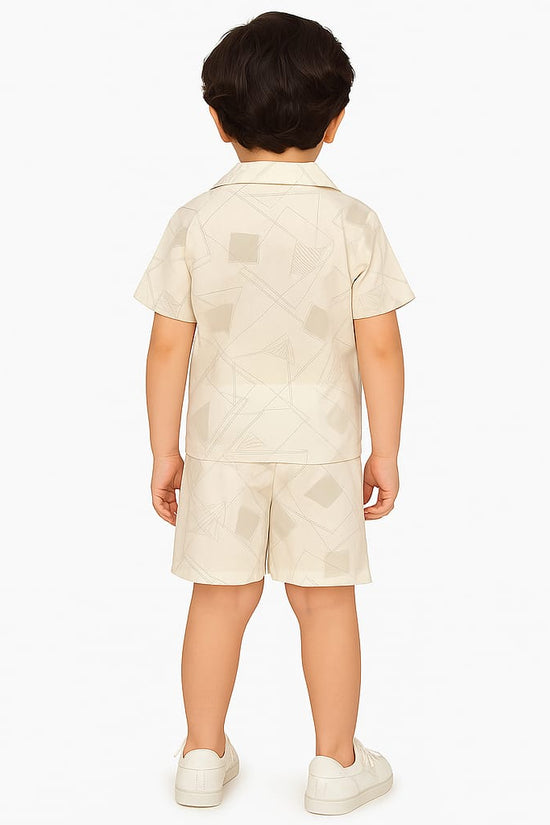 Royal Grey Lines Co-ords Set-Unisex(8-12 Years)