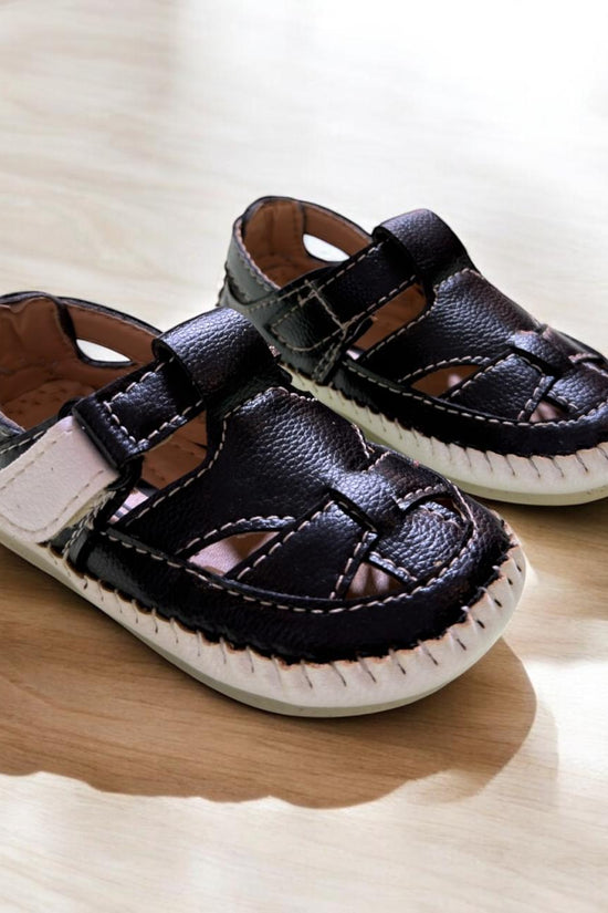 Black White Summer Sandal (1-3 Year)