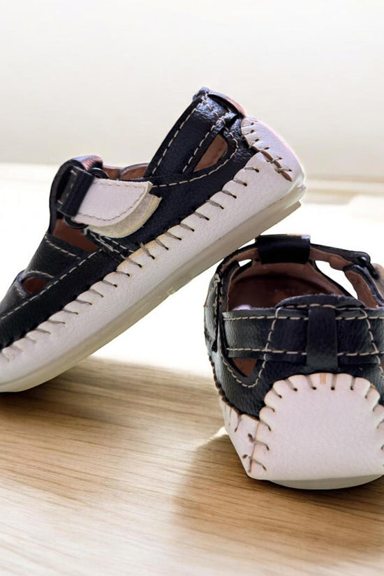 Black White Summer Sandal (1-3 Year)